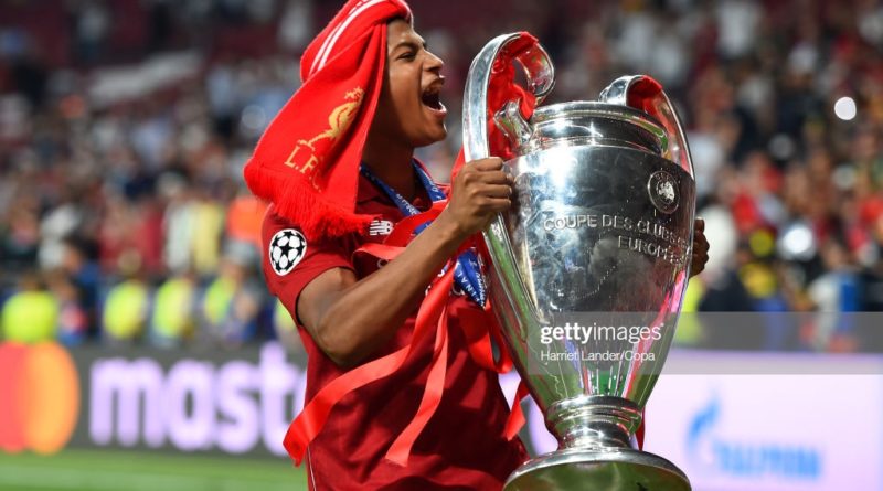 Rhian Brewster Champions League trophy