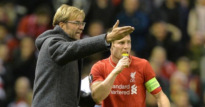 James Milner and Klopp